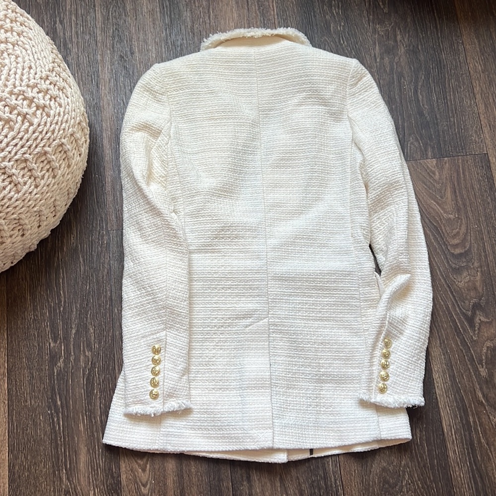 Classic Six Katharine Blazer in Ivory Tweed - Picture 7 of 7
